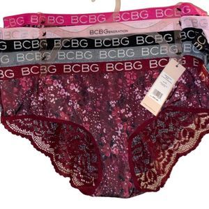 Bcbg generation lace back undies pack of 5 XL